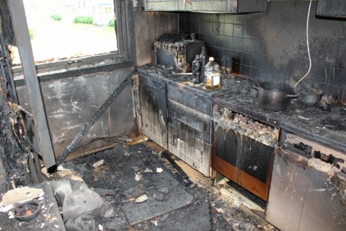 Matlaging som førte til nedbrent kjøkken