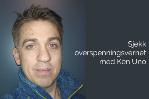 Bilde av Ken Uno. Han hjelper deg med hvordan du sjekker overspenningsvernet