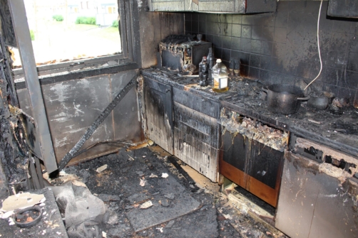 Matlaging som førte til nedbrent kjøkken